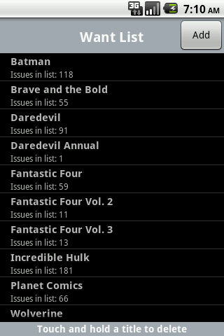 Comic Hound Screen 1