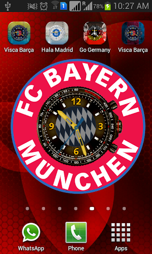 Bayern Clock Live Wallpaper