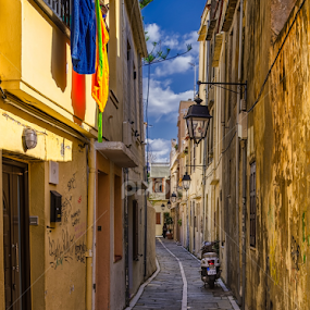 The streets of Rethimno by Krasimir Lazarov - City,  Street & Park Street Scenes