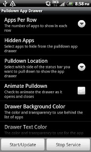 Free Download Pulldown App Drawer APK