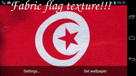 download 3D Tunisia Flag LWP free