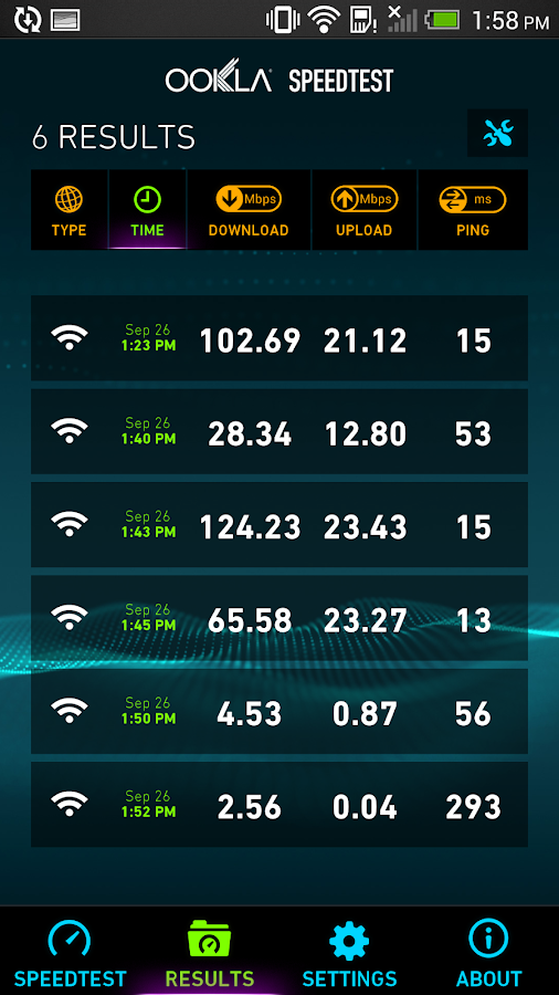   ‪Speedtest.net‬‏- لقطة شاشة 