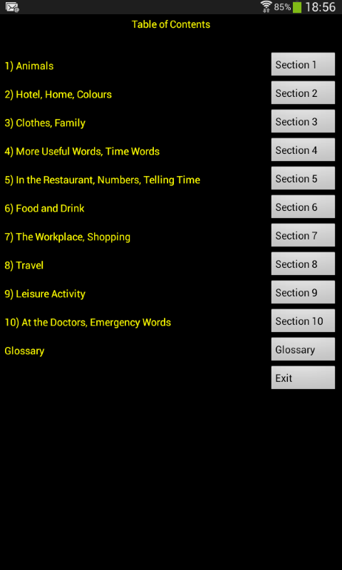 Android application Linkword German Complete screenshort