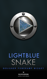 Lastest Poweramp Widget Lightblue Snak APK for Android
