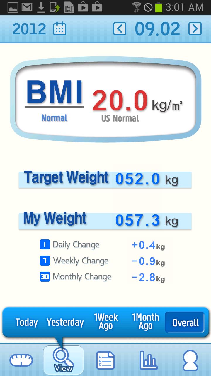 A+ Weight Manager — Track your Screen 2