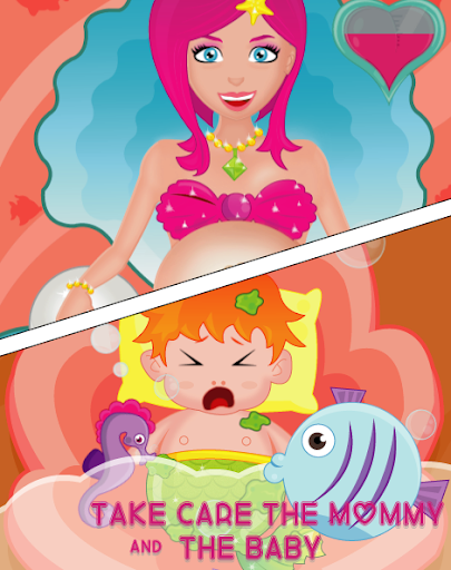 Mermaid mommy and baby care