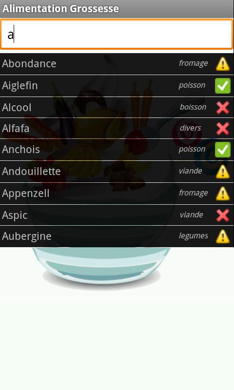 Alimentation Grossesse Screen 2
