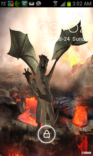 3D Dragon Go Locker Theme