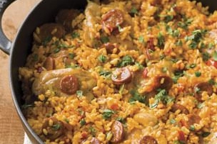 Latin-Style Paella (Annatto Seeds)
