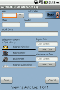 Automobile Maintenance Log - náhled