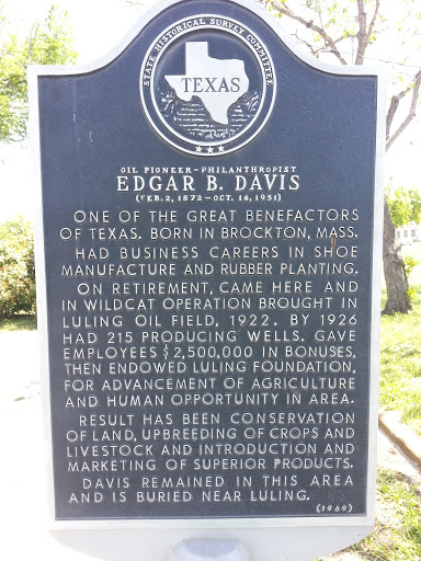 Edgar B. Davis, Oil Pioneer-Philanthropist