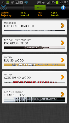 MyGolfShafts Pro