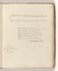 Gedicht op het zwaard waarmee Johan van Oldenbarnevelt in 1619 zou zijn onthoofd