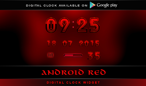 【免費個人化App】Laser Clock ANDROID RED-APP點子