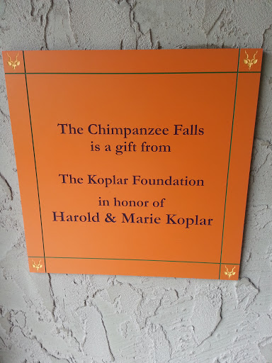 Chimpanzee Falls Plaque