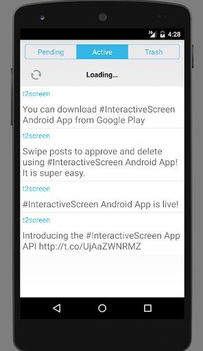 Interactive Screen App