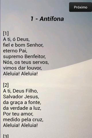 Cantor Cristão Mobile Screen 2