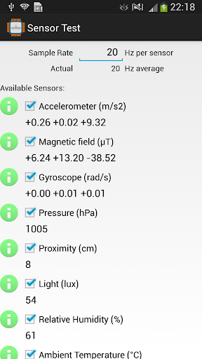 【免費工具App】Sensor Test-APP點子