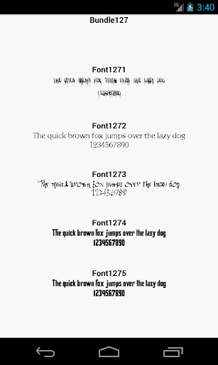 Fonts for FlipFont 127