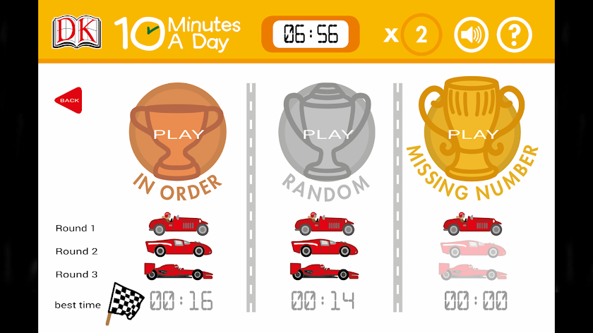 10 Minutes a Day Times Tables Screen 2
