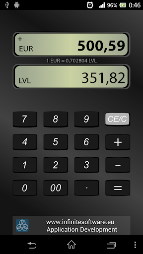 EUR LVL Calculator