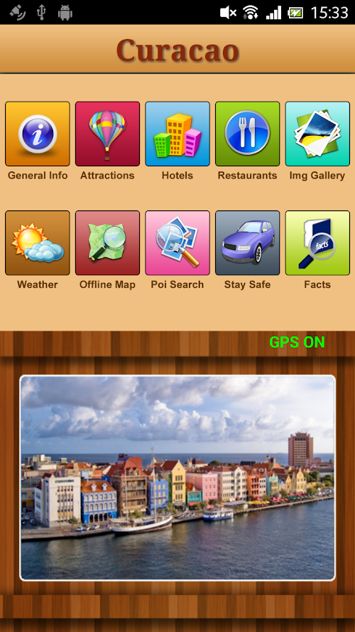 Android application Curacao Offline Travel Guide screenshort