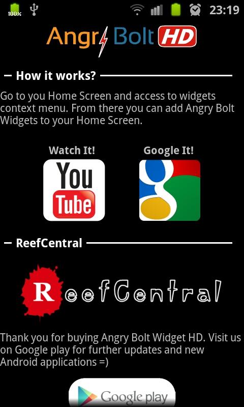    Angry Bolt Widget HD- screenshot  