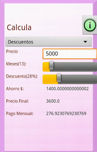 Calculadora de Descuento