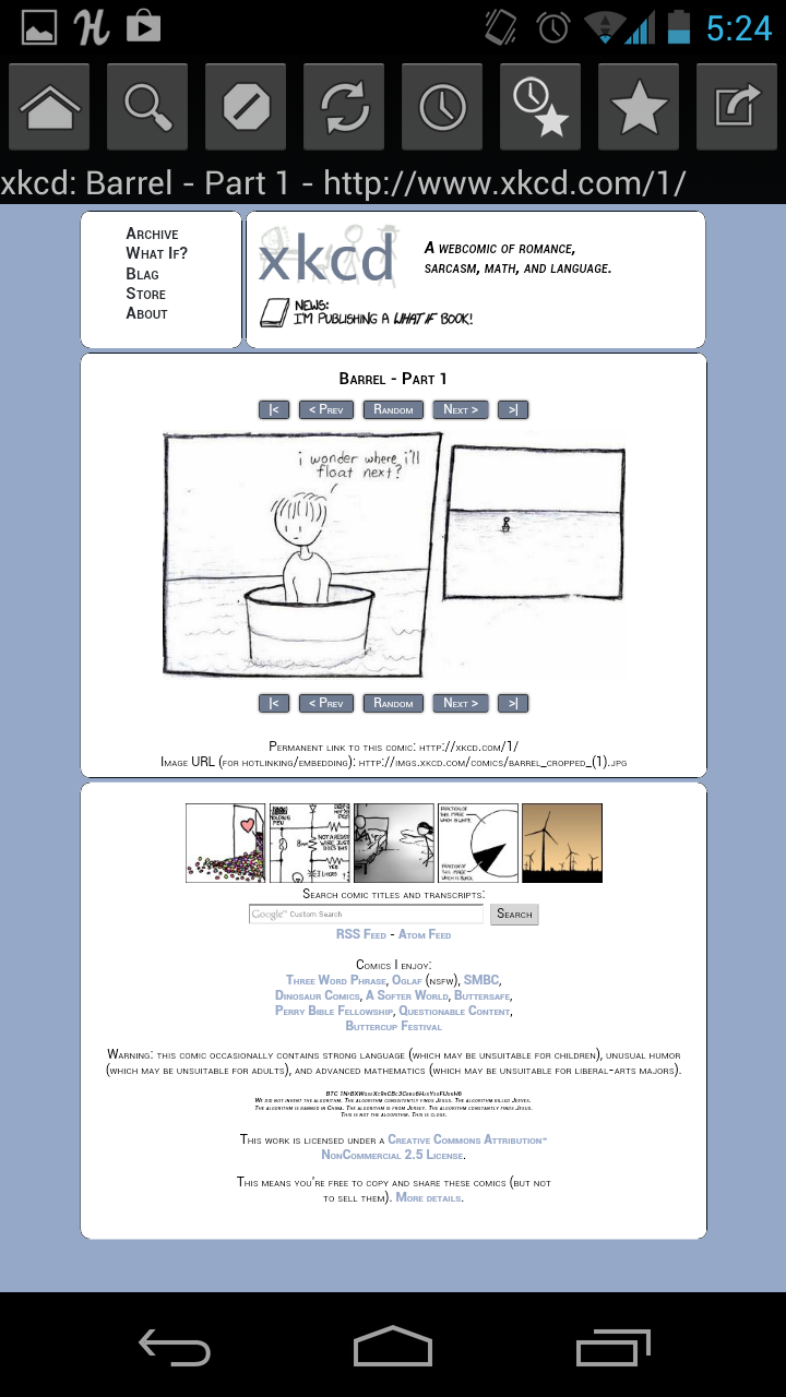 Web Comic Reader Screen 2