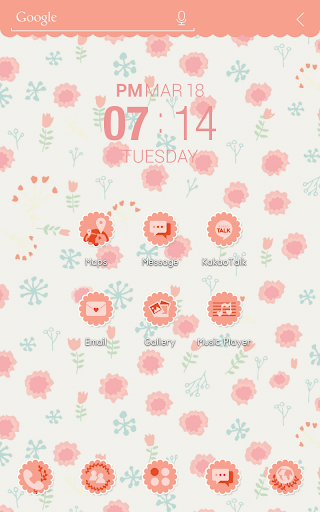 Pink anemone Atom theme