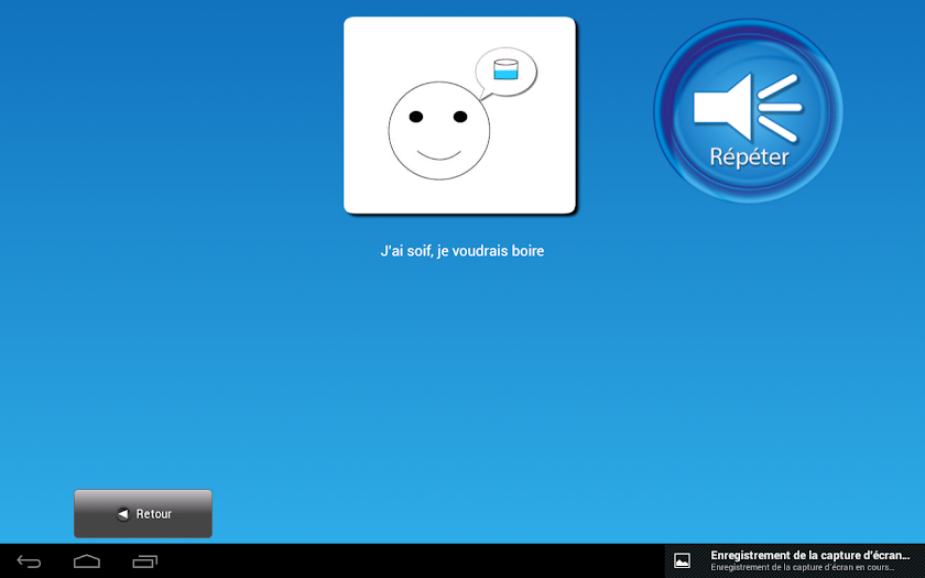Dis-Moi ! Tab Autisme Handicap Screen 3