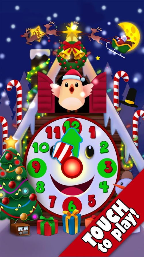 Android application Christmas Toy Clock HD screenshort