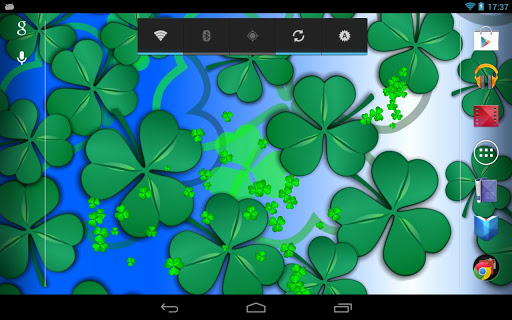 【免費個人化App】Lucky Shamrocks Live Wallpaper-APP點子