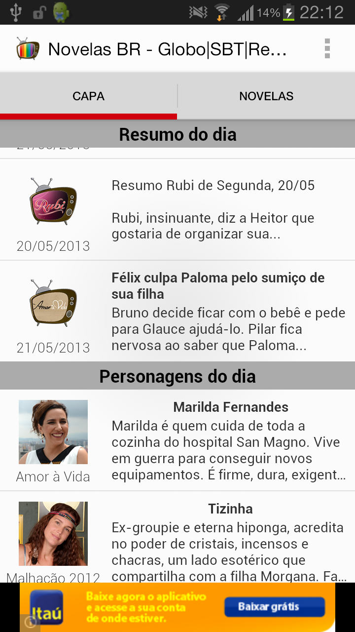 Novelas BR - Globo|SBT|Record Screen 2