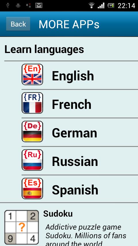 French phrasebook (PRO) Screen 3