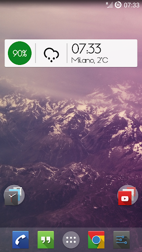 Circle Battery Zooper Widget