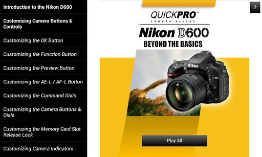 Guide to Nikon D600 Beyond