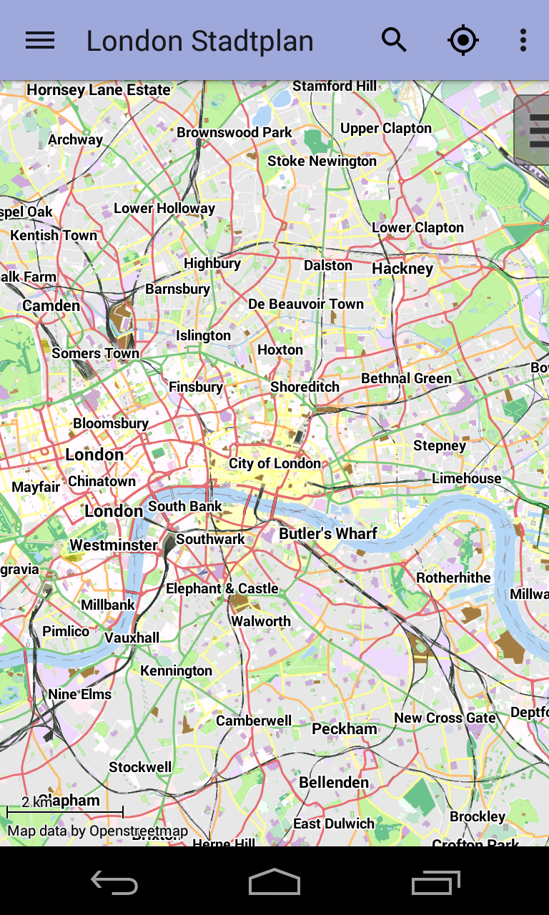 Android application London Offline City Map screenshort