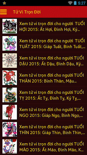 Tử Vi 2015 - Tử Vi Ất 2015