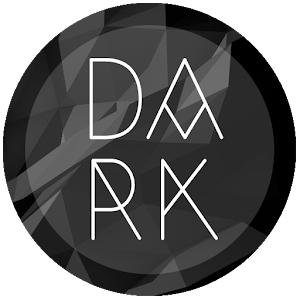 dark material // blacked out logo