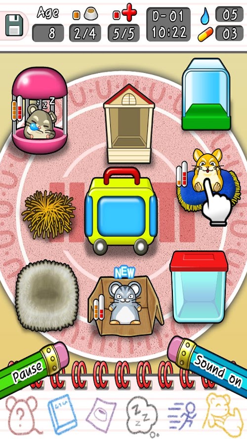 Android application Mini Hamsters Breeding screenshort