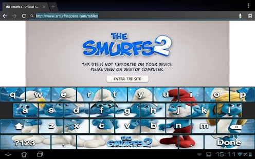 The Smurfs 2 Keyboard