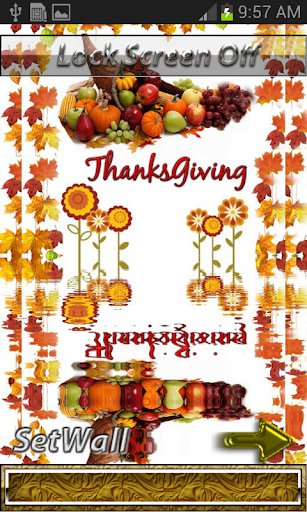 【免費通訊App】Thanks Giving Lock Screen-APP點子