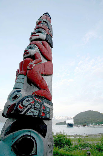 totem-Haines-Alaska - A totem pole outside of Haines, Alaska.