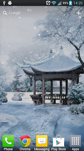 公園雪景動態壁紙Free Snow