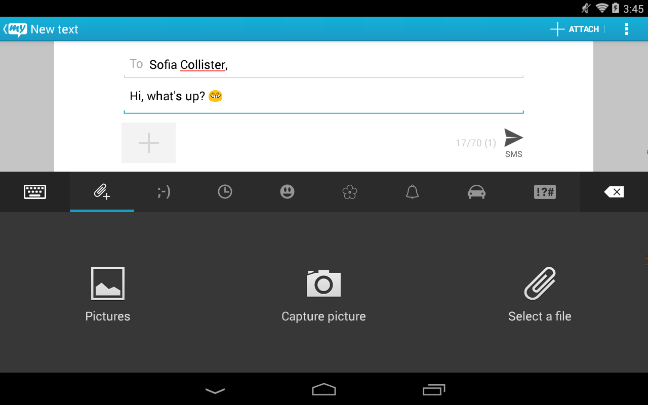 SMS Texting from Tablet & Sync screenshot