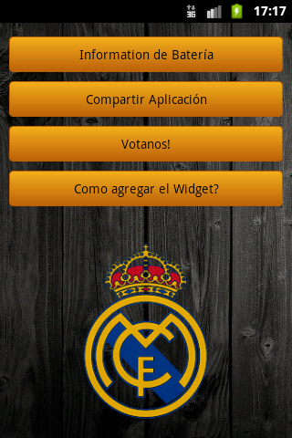 Real Madrid Widget Bateria