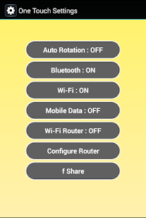 Lastest One Touch Settings APK for PC