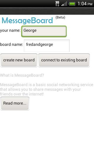 MessageBoard Beta