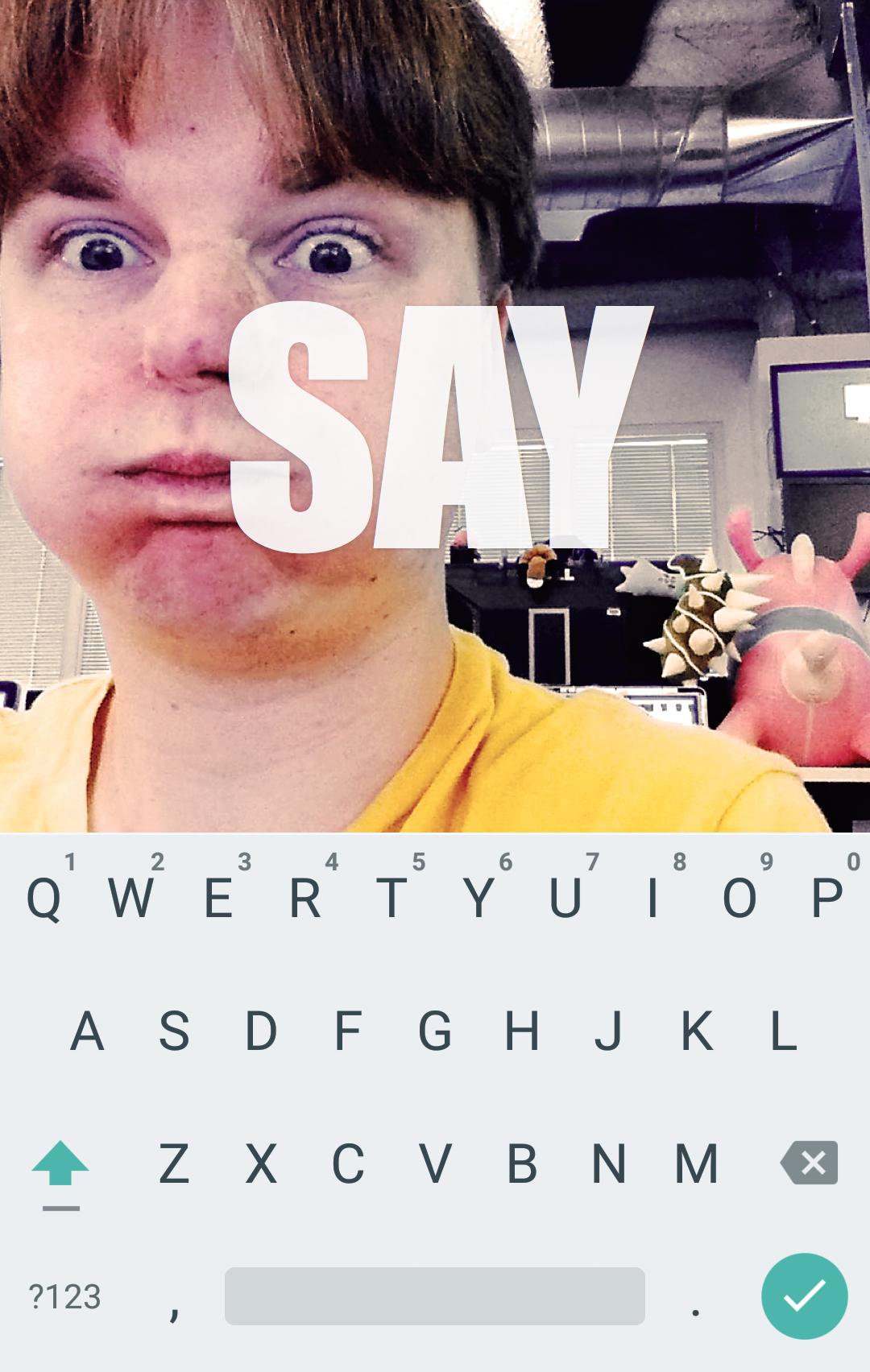 Android application Shout! for Messenger screenshort